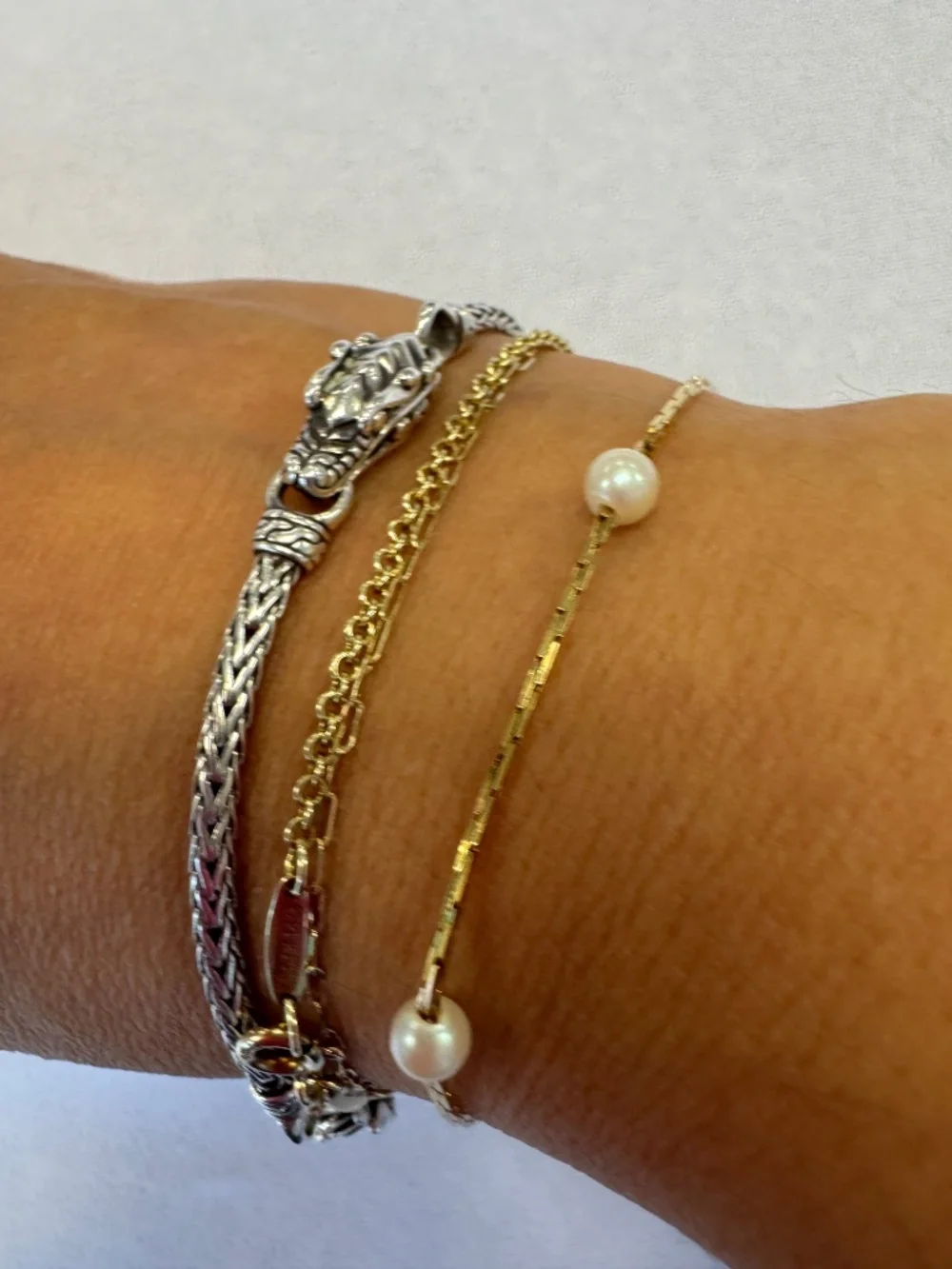 Napier Pearl Bracelet Gold Vintage